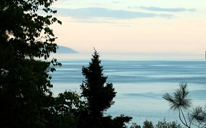 Splendide vue sur le fleuve St-Laurent