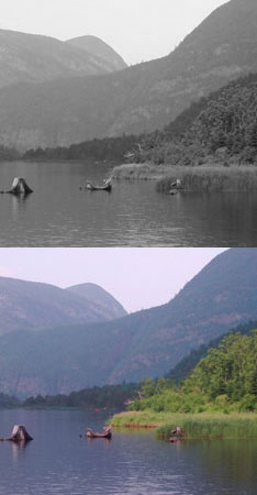 La paysage de la région de Charlevoix