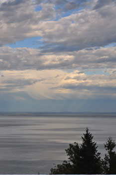 Impressionnantes vues sur le fleuve